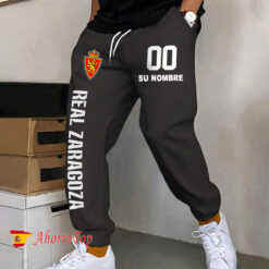 Real Zaragoza – Pantalones deportivos nuevo estilo con Nombre y número personalizados