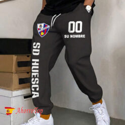 SD Huesca – Pantalones deportivos nuevo estilo con Nombre y número personalizados