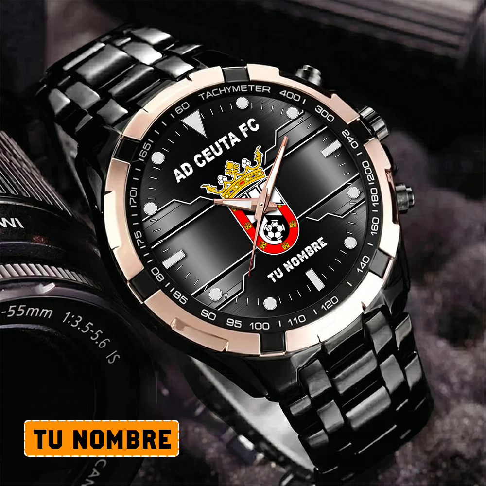 AD Ceuta FC – Reloj Aurora Edición Especial con Nombre Personalizado AD Ceuta FC – Reloj Aurora Edición Especial con Nombre Personalizado