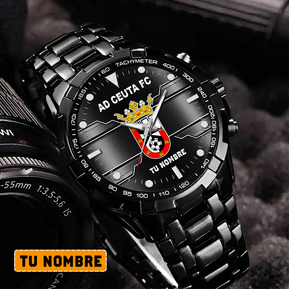 AD Ceuta FC – Reloj Aurora Edición Especial con Nombre Personalizado AD Ceuta FC – Reloj Aurora Edición Especial con Nombre Personalizado