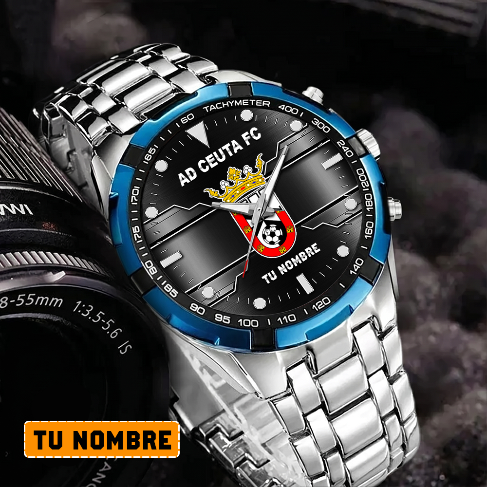 AD Ceuta FC – Reloj Aurora Edición Especial con Nombre Personalizado AD Ceuta FC – Reloj Aurora Edición Especial con Nombre Personalizado
