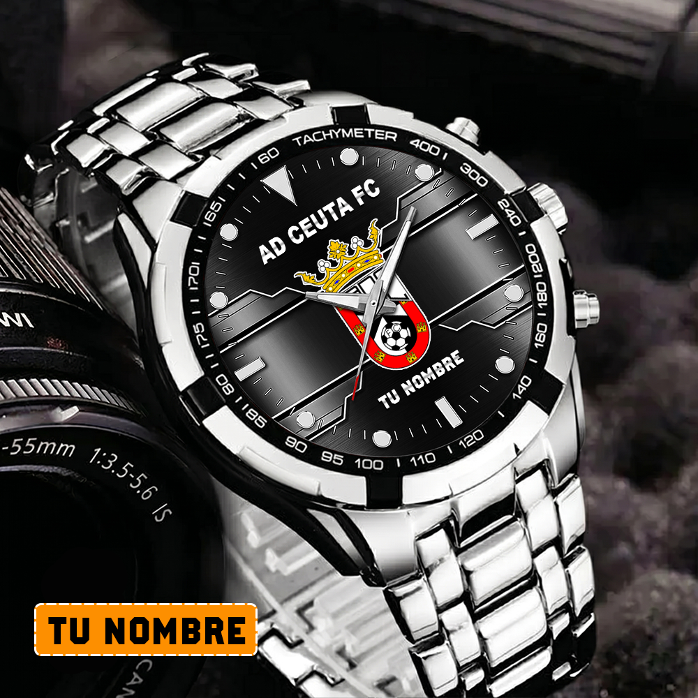 AD Ceuta FC – Reloj Aurora Edición Especial con Nombre Personalizado AD Ceuta FC – Reloj Aurora Edición Especial con Nombre Personalizado