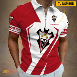 Albacete Balompié – Polo con cremallera Nueva edición con Nombre Personalizado