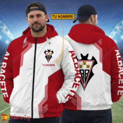 Albacete Balompié – Cortavientos con cremallera Edición Especial con Nombre Personalizado