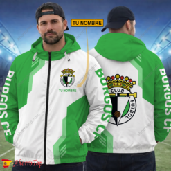 Burgos CF – Cortavientos con cremallera Edición Especial con Nombre Personalizado