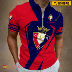 CA Osasuna – Polo con cremallera Nueva edición con Nombre Personalizado
