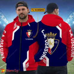 CA Osasuna – Cortavientos con cremallera Edición Especial con Nombre Personalizado
