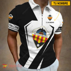 CD Castellón – Polo con cremallera Nueva edición con Nombre Personalizado