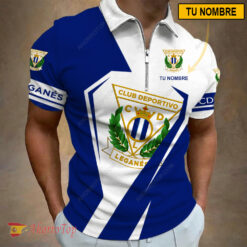 CD Leganés – Polo con cremallera Nueva edición con Nombre Personalizado
