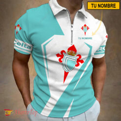 Celta Vigo – Polo con cremallera Nueva edición con Nombre Personalizado