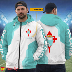 Celta Vigo – Cortavientos con cremallera Edición Especial con Nombre Personalizado