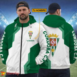 Córdoba CF – Cortavientos con cremallera Edición Especial con Nombre Personalizado