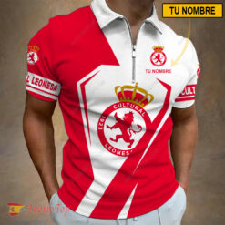 Cultural Leonesa – Polo con cremallera Nueva edición con Nombre Personalizado