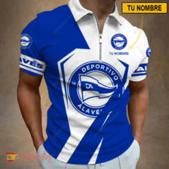 Deportivo Alavés – Polo con cremallera Nueva edición con Nombre Personalizado