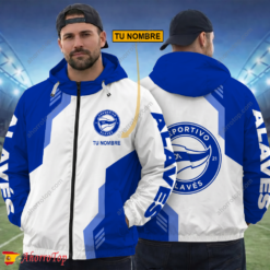 Deportivo Alavés – Cortavientos con cremallera Edición Especial con Nombre Personalizado