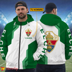 Elche CF – Cortavientos con cremallera Edición Especial con Nombre Personalizado