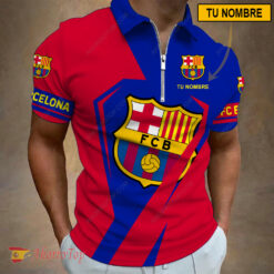 FC Barcelona – Polo con cremallera Nueva edición con Nombre Personalizado