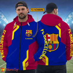 FC Barcelona – Cortavientos con cremallera Edición Especial con Nombre Personalizado