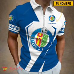 Getafe CF – Polo con cremallera Nueva edición con Nombre Personalizado