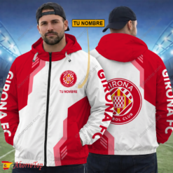 Girona FC – Cortavientos con cremallera Edición Especial con Nombre Personalizado