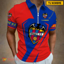 Levante UD – Polo con cremallera Nueva edición con Nombre Personalizado