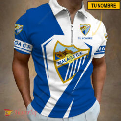 Málaga CF – Polo con cremallera Nueva edición con Nombre Personalizado