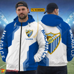 Málaga CF – Cortavientos con cremallera Edición Especial con Nombre Personalizado