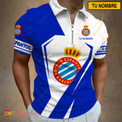 RCD Espanyol – Polo con cremallera Nueva edición con Nombre Personalizado