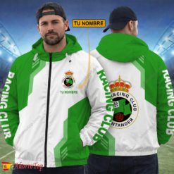 Racing Santander – Cortavientos con cremallera Edición Especial con Nombre Personalizado