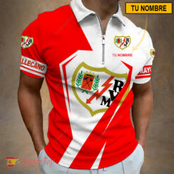 Rayo Vallecano – Polo con cremallera Nueva edición con Nombre Personalizado
