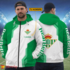 Real Betis – Cortavientos con cremallera Edición Especial con Nombre Personalizado