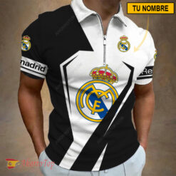 Real Madrid – Polo con cremallera Nueva edición con Nombre Personalizado