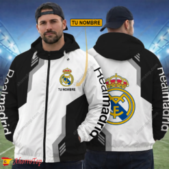 Real Madrid – Cortavientos con cremallera Edición Especial con Nombre Personalizado