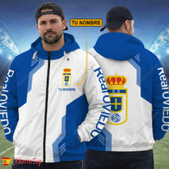 Real Oviedo – Cortavientos con cremallera Edición Especial con Nombre Personalizado
