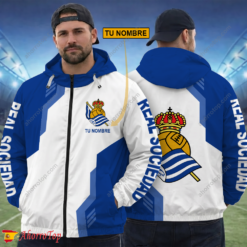 Real Sociedad – Cortavientos con cremallera Edición Especial con Nombre Personalizado