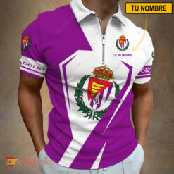 Real Valladolid – Polo con cremallera Nueva edición con Nombre Personalizado