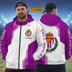 Real Valladolid – Cortavientos con cremallera Edición Especial con Nombre Personalizado