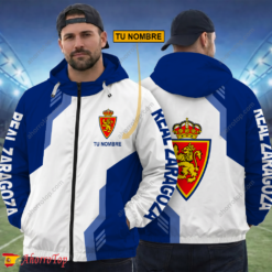 Real Zaragoza – Cortavientos con cremallera Edición Especial con Nombre Personalizado
