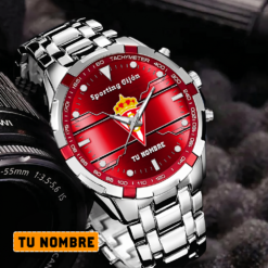 Sporting Gijon – Reloj Aurora Edición Especial con Nombre Personalizado Sporting Gijon – Reloj Aurora Edición Especial con Nombre Personalizado
