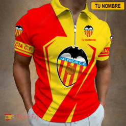 Valencia CF – Polo con cremallera Nueva edición con Nombre Personalizado
