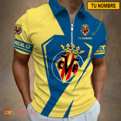 Villarreal CF – Polo con cremallera Nueva edición con Nombre Personalizado