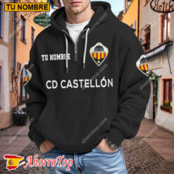 CD Castellón – Hoodie de waffle Edición limitada con Nombre Personalizado