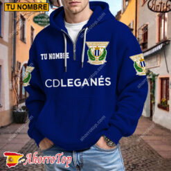 CD Leganés – Hoodie de waffle Edición limitada con Nombre Personalizado
