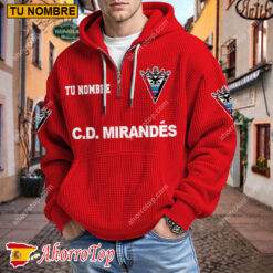 CD Mirandés – Hoodie de waffle Edición limitada con Nombre Personalizado