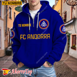FC Andorra – Hoodie de waffle Edición limitada con Nombre Personalizado