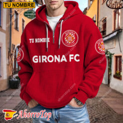 Girona FC – Hoodie de waffle Edición limitada con Nombre Personalizado