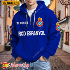 RCD Espanyol – Hoodie de waffle Edición limitada con Nombre Personalizado