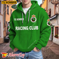 Racing Santander – Hoodie de waffle Edición limitada con Nombre Personalizado