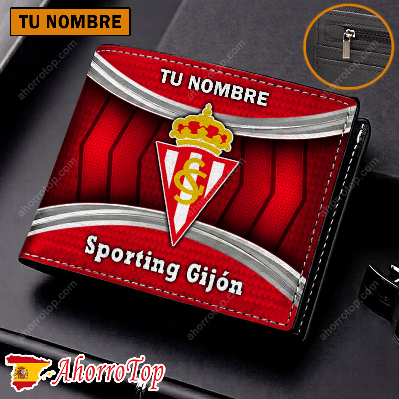 Sporting Gijon – Cartera Edición Especial con Nombre Personalizado Sporting Gijon – Cartera Edición Especial con Nombre Personalizado